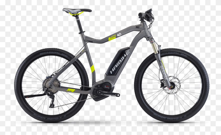 2556x1487 Descargar Png Jpg Bicicleta Blanco Y Negro Transparente Electro Haibike Xduro Trekking, Bicicleta, Vehículo, Transporte Hd Png