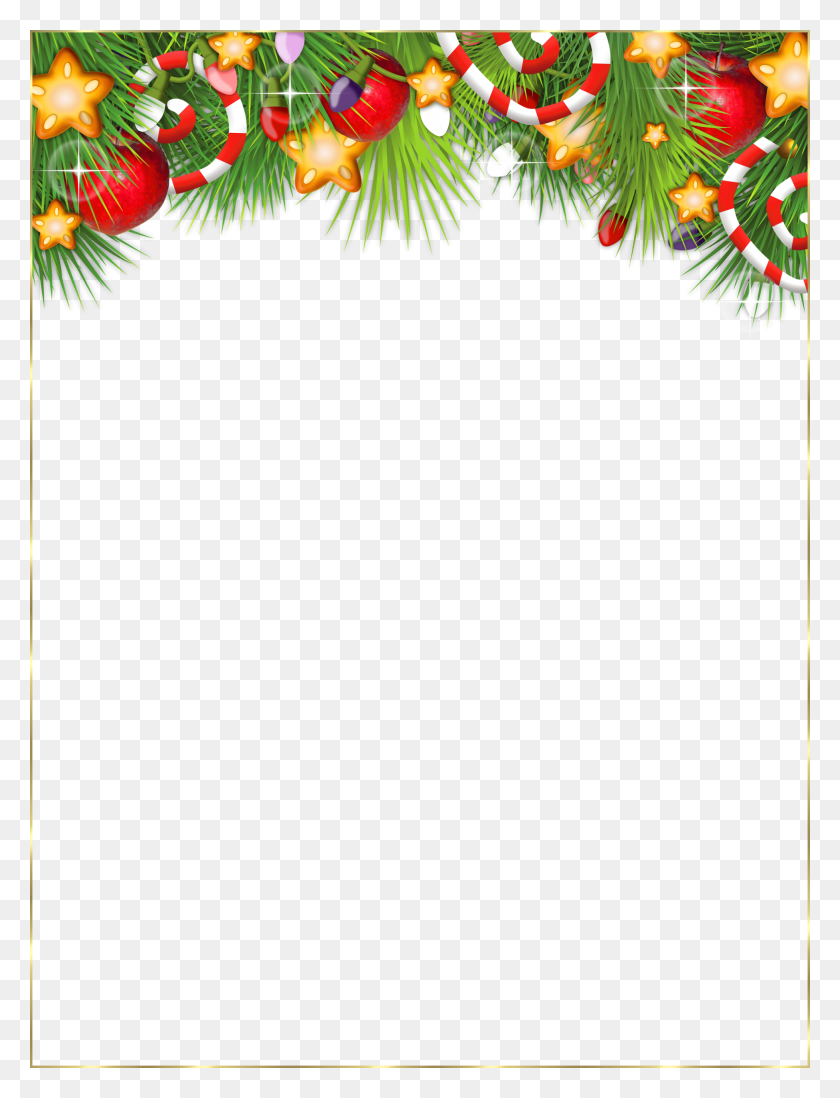 1945x2590 Jpg Black And White Library Cute Transparent Photo Christmas Clipart Border Transparent, Plant, Tree, Envelope HD PNG Download