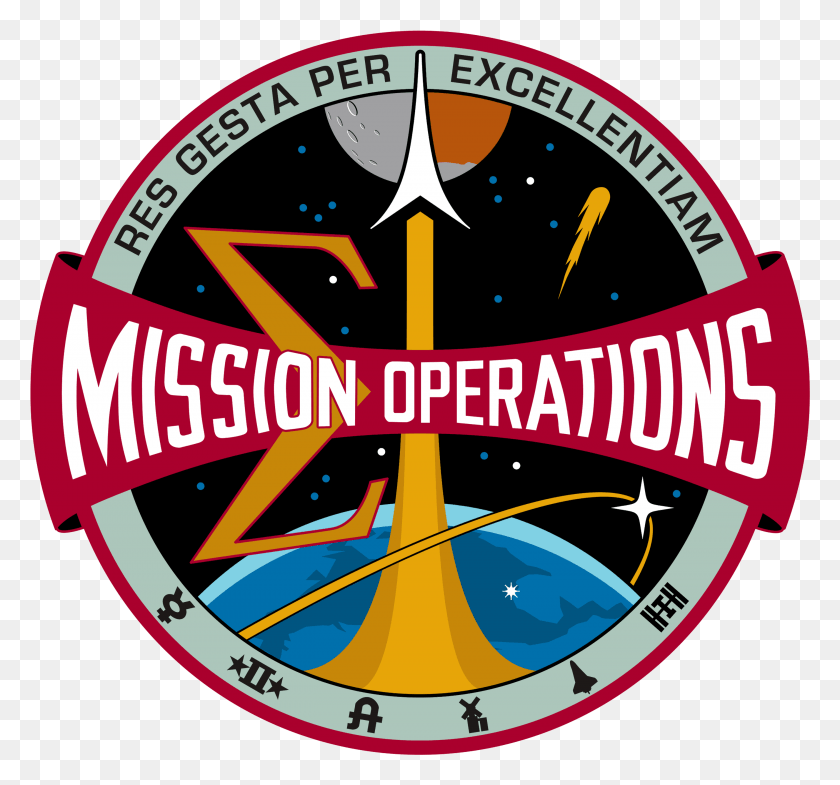 2808x2611 Jpg File Mission Operations Directorate Mod Emblem Nasa Flight Operations Patch, Compass, Symbol, Compass Math HD PNG Download