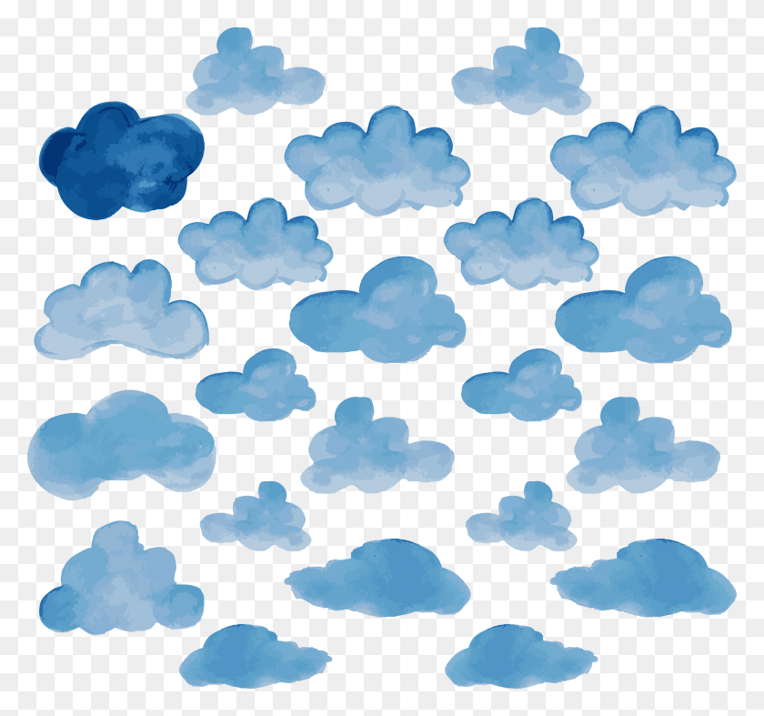 2599x2423 Jpg Freeuse Cloud Blue Euclidean Watery Clouds Transprent Blue, Nature, Pattern, Outdoors HD PNG Download
