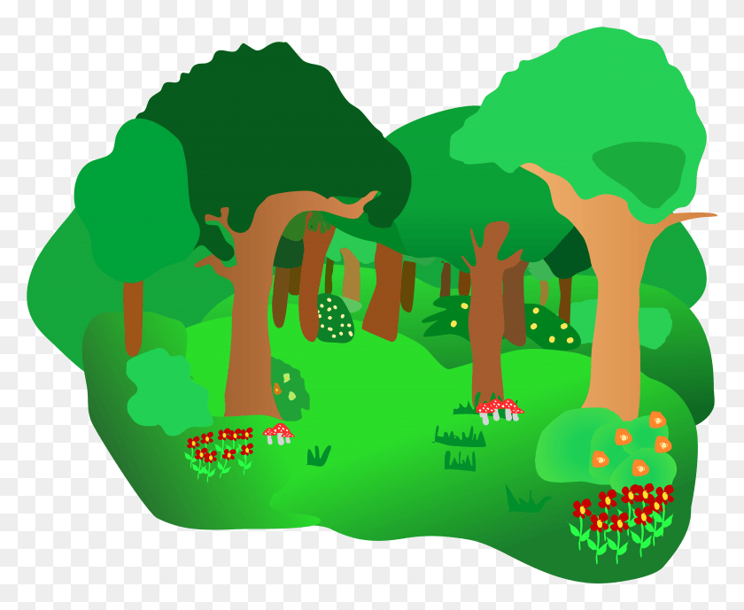 5153x4160 Jpg Freeuse Forest Trees Clipart Forest Clipart Free, Pillow, Cushion, Graphics HD PNG Download