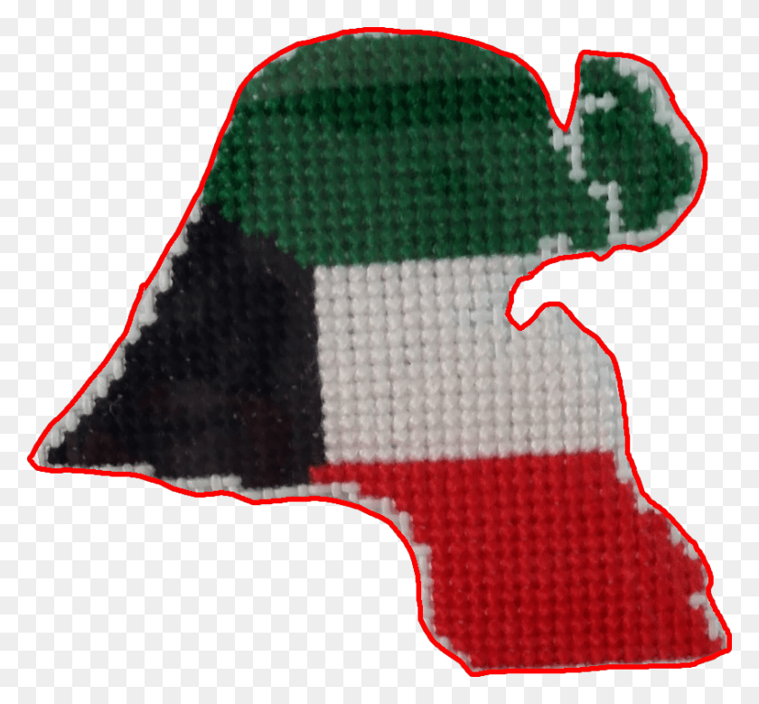844x779 Jpg Freeuse Карта Флага Кувейта Предмет Ручной Работы, Текст, Символ, Логотип Hd Png Скачать