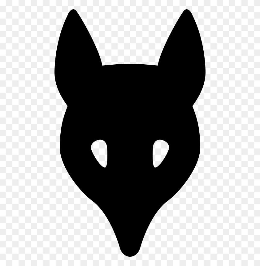 488x800 Jpg Freeuse Library Coyote Clipart Wolf Outline Fox Silhouette Head, Gray, World Of Warcraft HD PNG Download