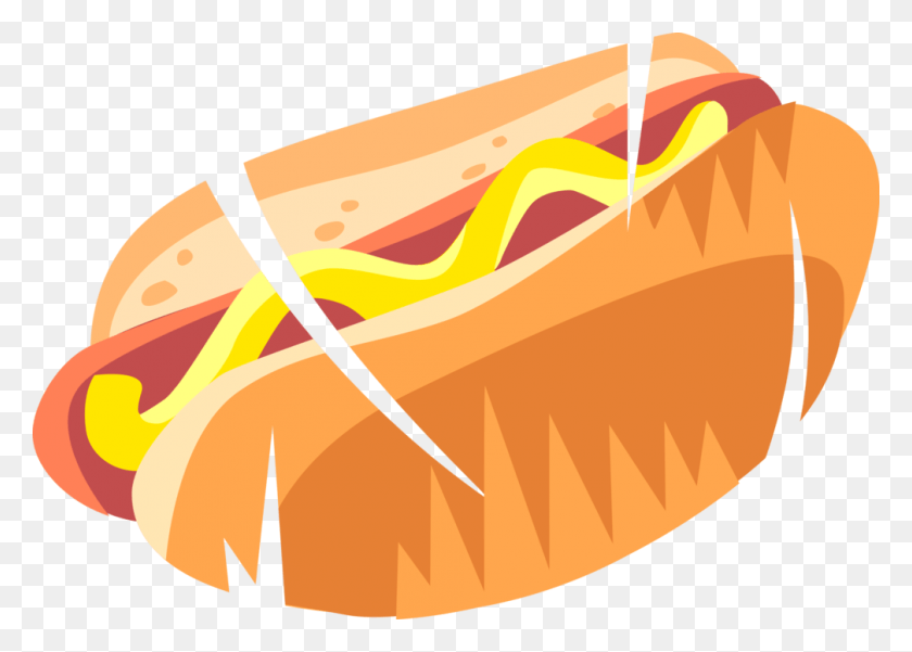 1008x700 Jpg Hot Dog Or Frankfurter Image Illustration Of Cachorro Quente Vetor, Food HD PNG Download