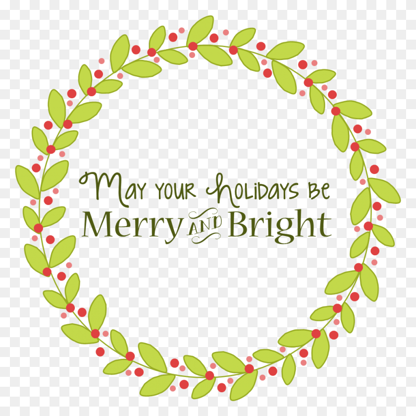 960x959 Jpg Library Bright Merry And Bright Christmas, Label, Text, Plant HD PNG Download