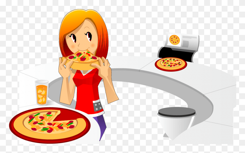 960x573 Jpg Library Chicago Style Restaurant Girl Imagenes De Una Comiendo Pizza, Secador De Pelo, Secadora, Electrodomésticos Hd Png