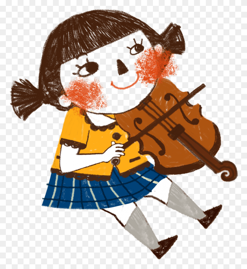 812x892 Jpg Library Library Child Cartoon Illustration The Portable Network Graphics, Person, Human, Musical Instrument HD PNG Download