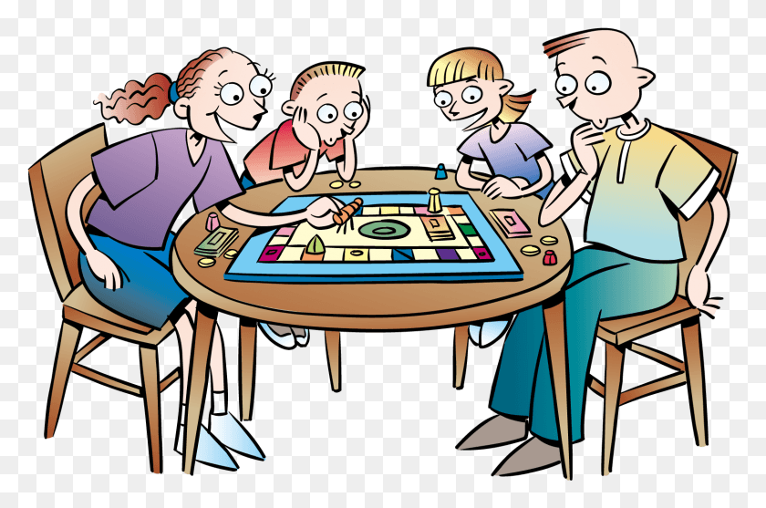 1631x1041 Jpg Library Library Game Night Clipart Free Jeux De Socit Entre Amis, Person, Human, Tabletop HD PNG Download