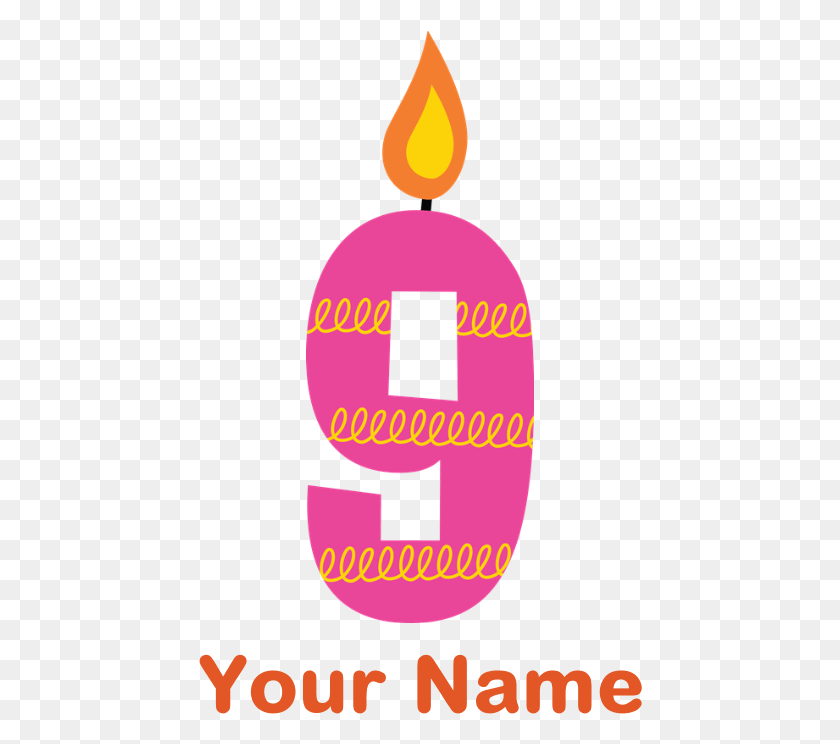 444x684 Jpg Library Stock Th Candle Throw Подушка От Mainstreetshirt 2Nd Bday Candle, Number, Symbol, Text Hd Png Download