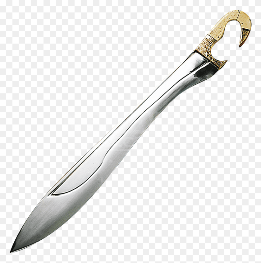 817x823 Jpg Royalty Free Library Kopis Sword With Bone And Larp Sword, Weapon, Weaponry, Blade HD PNG Download