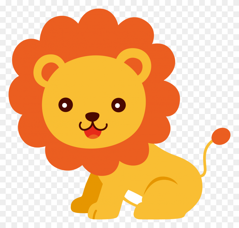 2063x1958 Jpg Transparent Baby Lion Free Clip Art Carwad Animales De La Selva Animados, Cupid, Toy HD PNG Download