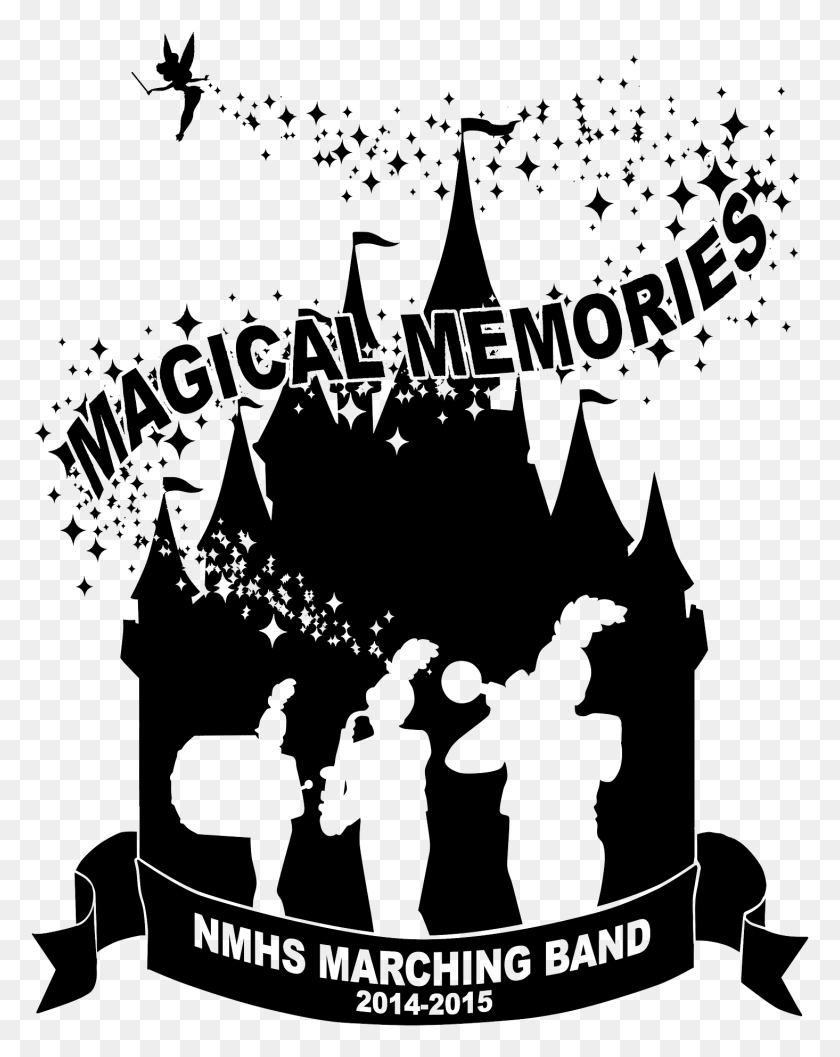 1465x1873 Jpg Transparent Marching Band Clipart Black Disney Castle Silhouette, Text, Nature, Outdoors HD PNG Download