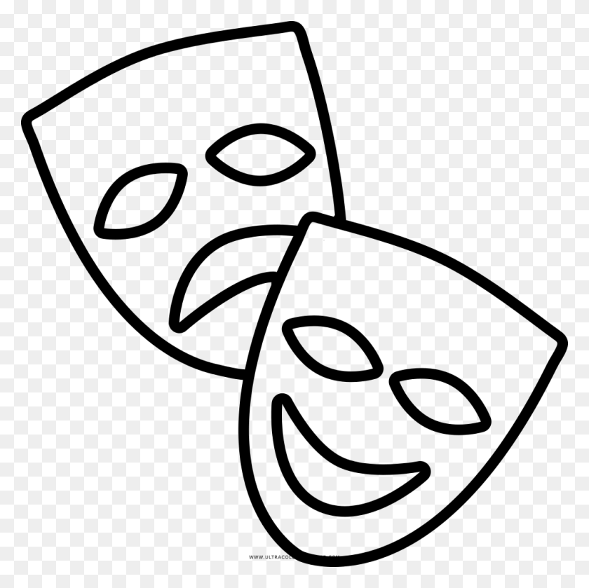 1000x1000 Jpg Transparent Theatre Tragedy Transprent Clip Art Theatre Mask, Gray, World Of Warcraft HD PNG Download