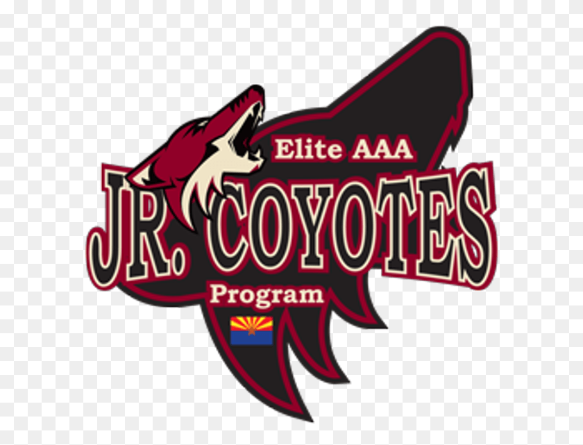 600x581 Jr Coyotes Elite Aaa, Text, Word, Label HD PNG Download