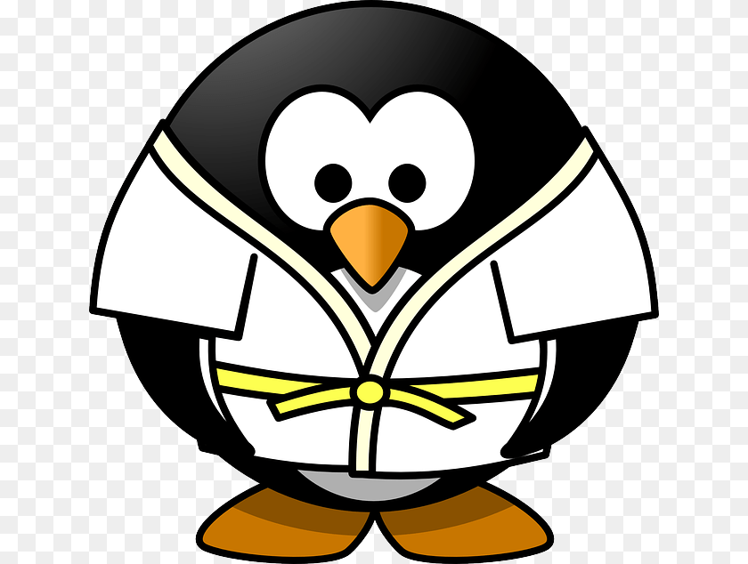 640x634 Judo Penguin Sports Tux Judo Penguin, Clothing, Hardhat, Helmet, Animal PNG