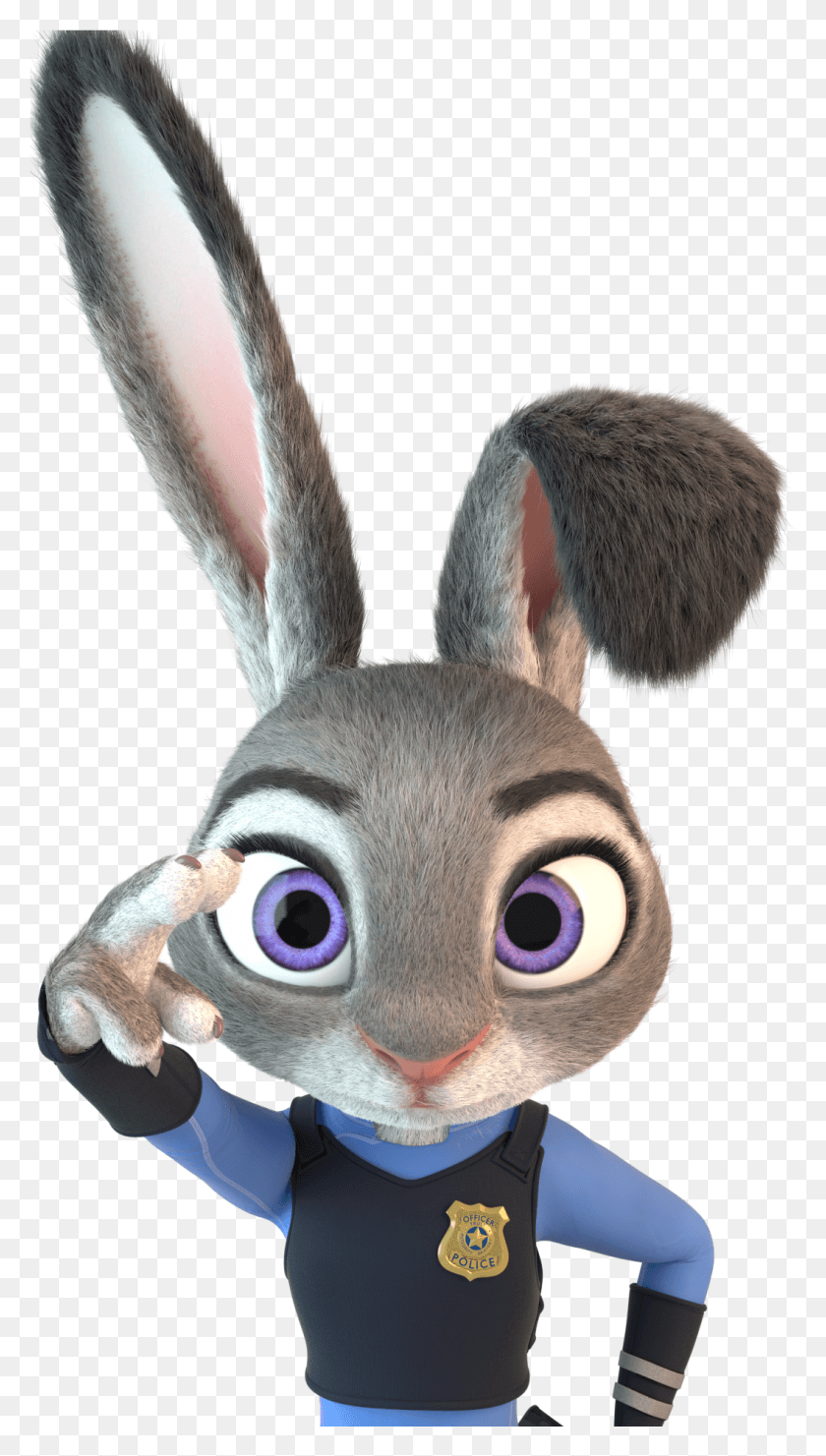 1054x1921 Judy Hopps In Service, Animal, Mammal, Toy HD PNG Download