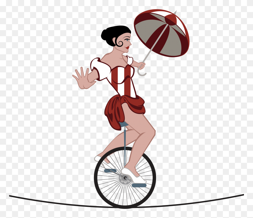 2001x1702 Juggling Clipart Circus Man Ride A Unicycle Clip Art, Wheel, Machine, Person HD PNG Download