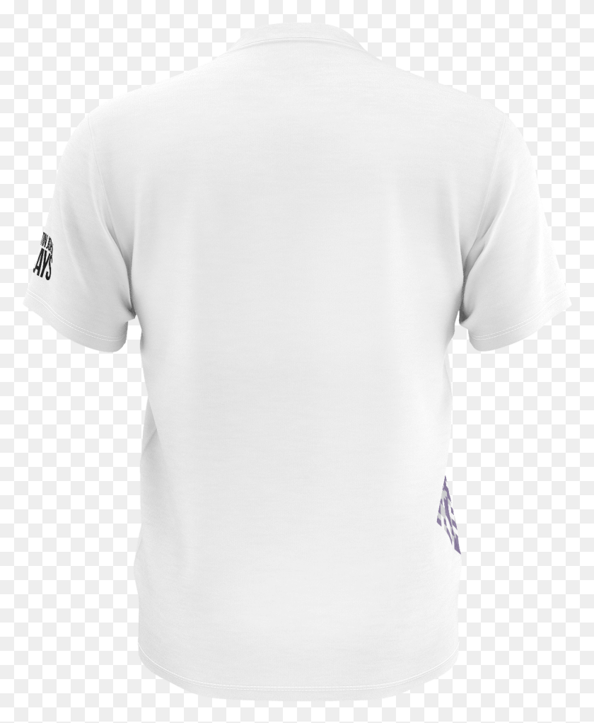 1202x1483 Juko Rugby Evolution Wall Sticker Decal Medium 90cm White Polo Shirt Back View, Clothing, Apparel, T-shirt HD PNG Download