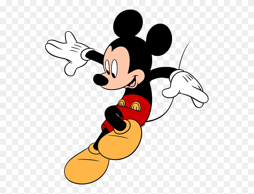547x583 Jump Clipart Mickey Mouse Mickey Mouse Clipart Galore, Performer, Leisure Activities, Face HD PNG Download