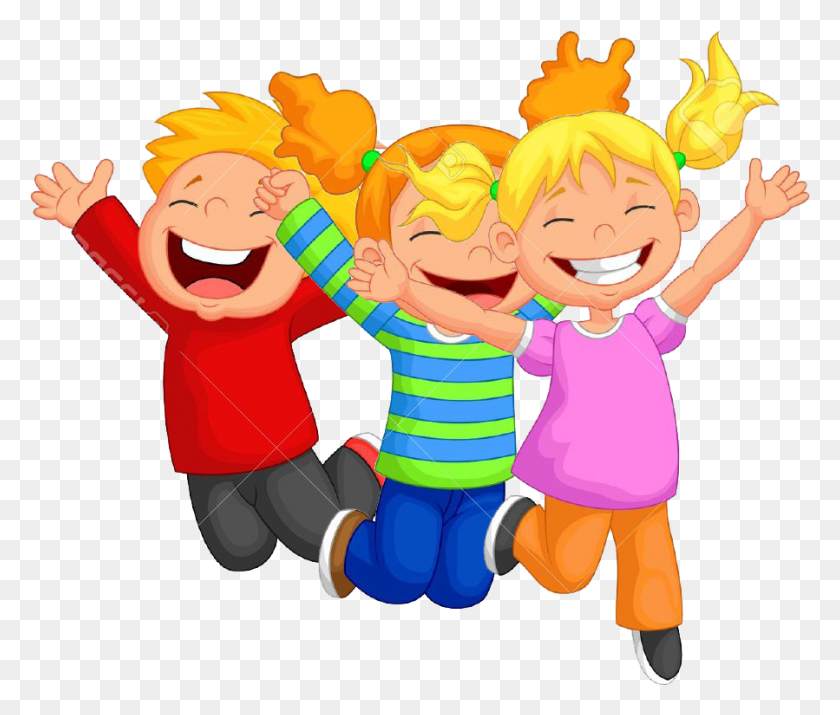 899x756 Jump Royalty Free Library Huge Happy Kids Cartoon, People, Person, Human HD PNG Download