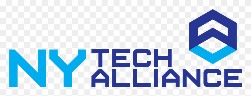 1413x475 Descargar Png Junio ​​De 2019 Ny Tech Meetup Ny Tech Alliance Logotipo, Texto, Alfabeto, Símbolo Hd Png