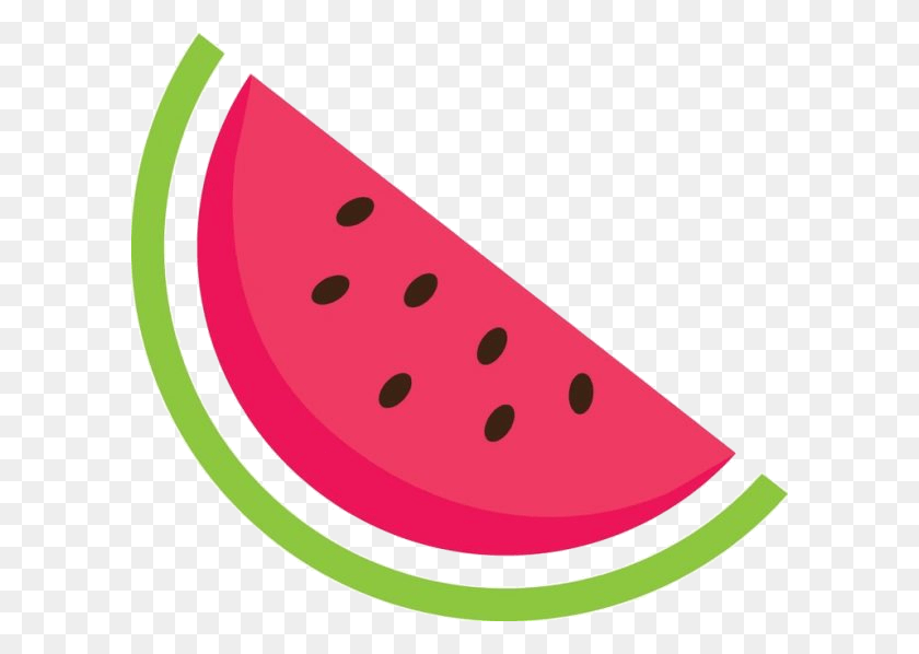 600x538 June Watermelon Clipart Free On Transparent Watermelon Clipart, Plant, Fruit, Food HD PNG Download