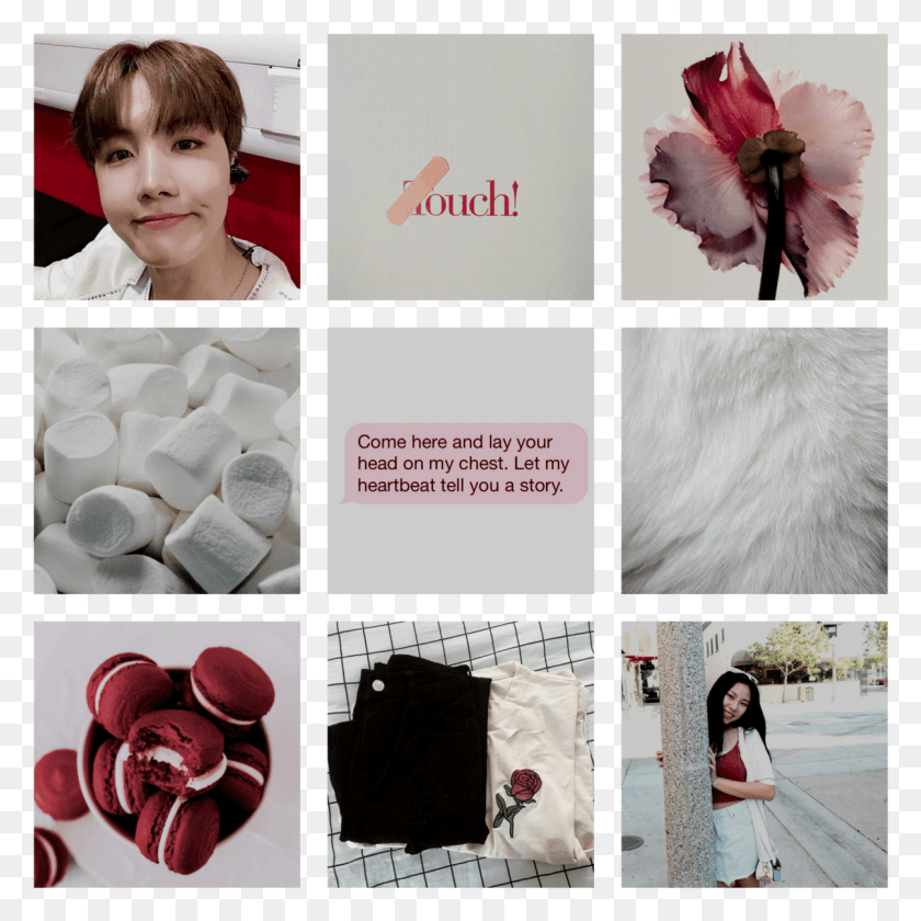 1205x1205 Jung Hoseok Aesthetic Ship Requested By Artificial Flower, Collage, Poster, Advertisement HD PNG Download