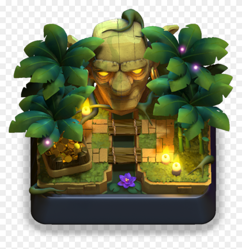 1414x1460 Jungle Arena Clash Royale Wikia Fandom All Arna Clash Royale, Angry Birds, Legend Of Zelda HD PNG Download