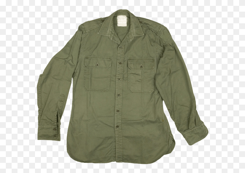 591x535 Jungle Green Shirt Button, Clothing, Apparel, Khaki HD PNG Download