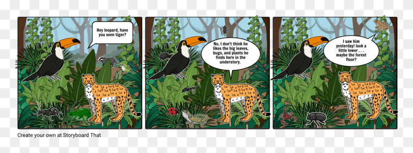 1154x373 Jungle Illustration, Cheetah, Wildlife, Mammal HD PNG Download