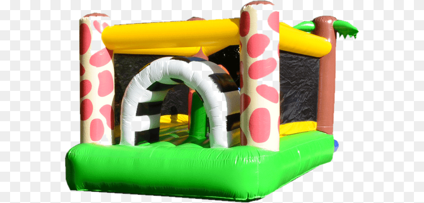 584x402 Jungle Obstacle Water Slide Jumporange Amazing Jungle Water Fall Bounce House, Inflatable, Play Area Clipart PNG