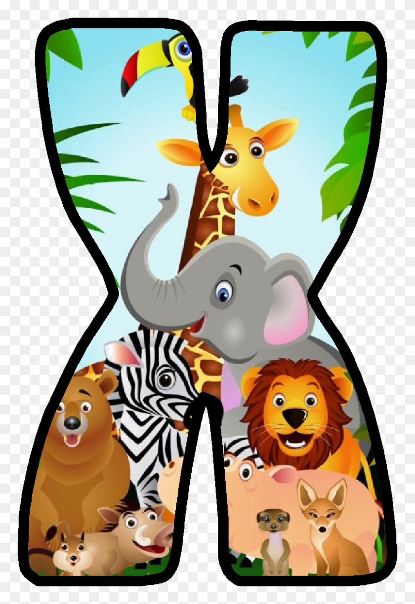 804x1200 Jungle Safari Image Letras Con Animales Para Imprimir, Млекопитающее, Животное, Дикая Природа Hd Png Скачать