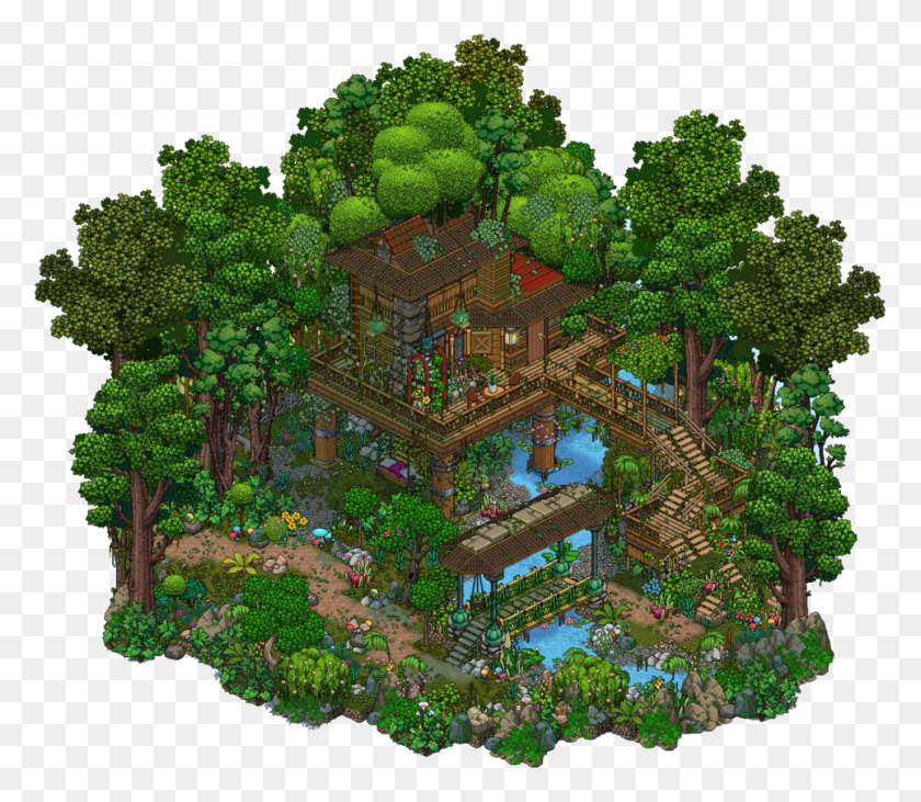 963x829 Jungle Themed House Minecraft, Vegetation, Plant, Bush Descargar Hd Png