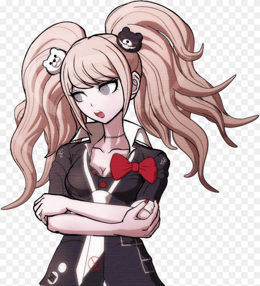 902x993 Junko Enoshima Danganronpa Triggerhappyhavoc Junko Enoshima Full Body Sprites, Publication, Book, Comics, Adult Sticker PNG