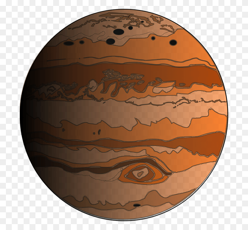 706x720 Júpiter Png / El Espacio Exterior, La Astronomía, El Espacio Hd Png