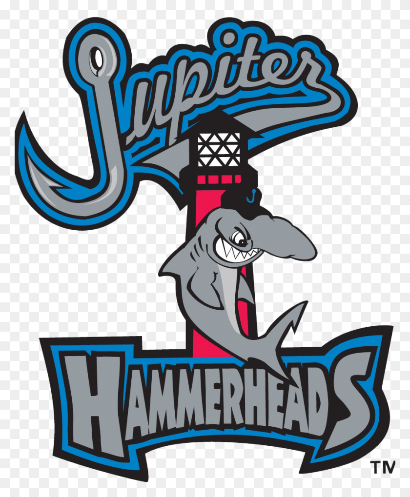 894x1100 Jupiter Hammerheads Milb Teams Famous Sports Jupiter Jupiter Hammerheads Logo, Hook, Text, Symbol HD PNG Download