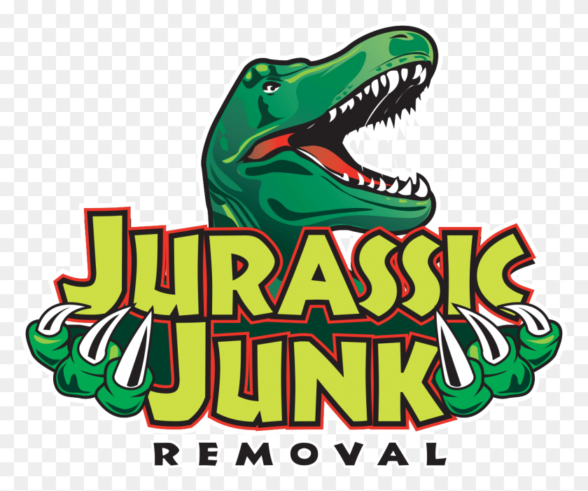 1240x1020 Jurassic Junk Removal, Reptile, Animal, Advertisement HD PNG Download
