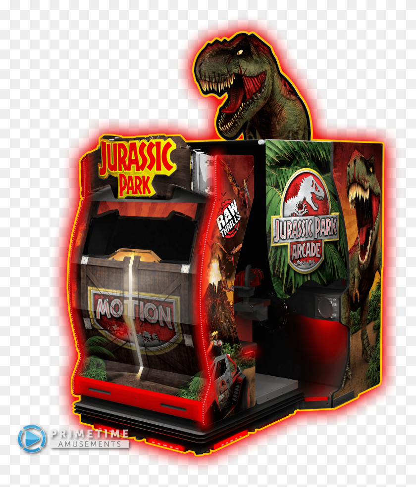 1647x1955 Descargar Jurassic Park Arcade Motion Deluxe Jurassic Park Arcade Motion, Máquina De Juego De Arcade, Animal Hd Png