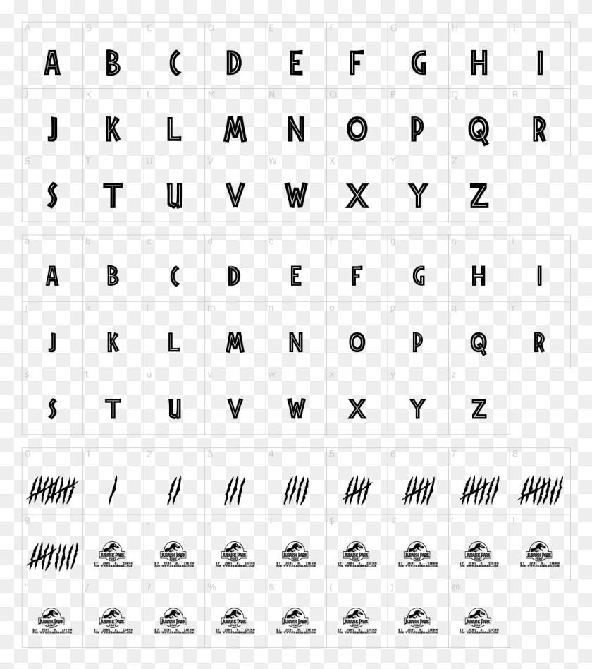 992x1130 Jurassic Park Font One Trick Pony Font, Text, Number, Symbol HD PNG Download