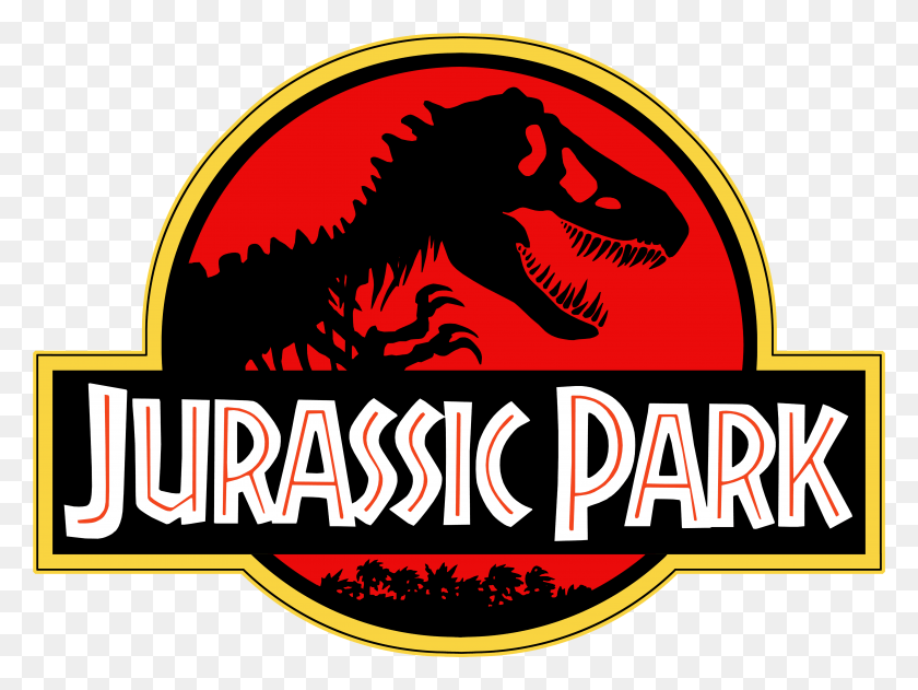 4798x3518 Jurassic Park Jurassic Park Logo .png, Symbol, Trademark, Dragon HD PNG Download