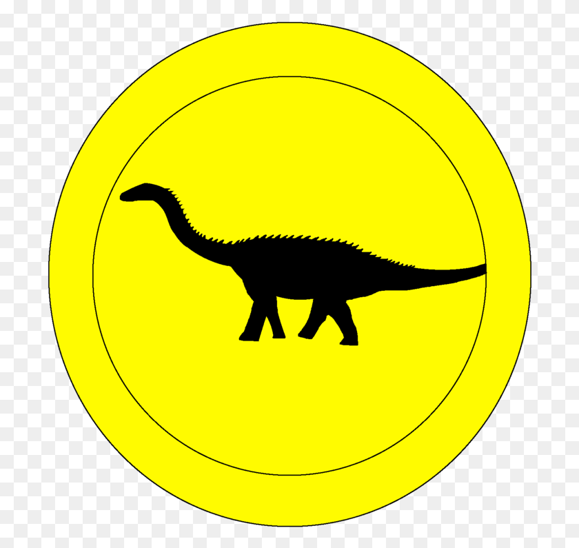 704x735 Jurassic Park Logo Free Transparent Logos Fallen Antarctosaurus, Symbol, Trademark, Animal HD PNG Download