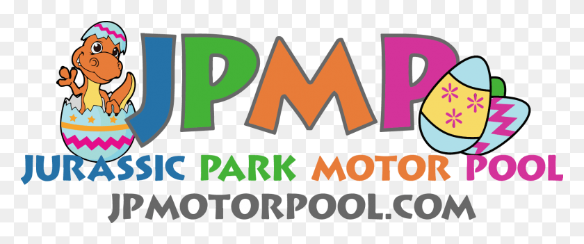 1667x622 Jurassic Park Motor Pool Jurassic Park Motor Pool Geyser Falls Water Theme Park, Label, Text, Logo HD PNG Download