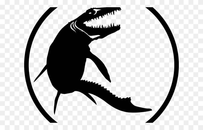 640x480 Jurassic World Clipart Black And White Mosasaurus Svg, Gray, World Of Warcraft HD PNG Download