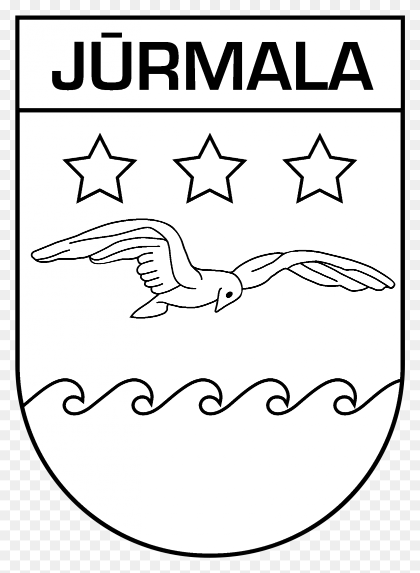 1575x2191 Jurmala Logo Black And White Line Art, Symbol, Star Symbol HD PNG Download