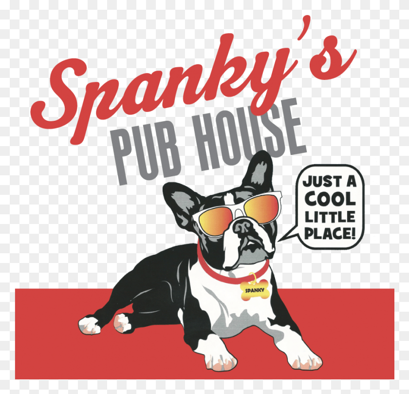 901x866 Just A Cool Little Place French Bulldog, Advertisement, Poster, Flyer HD PNG Download