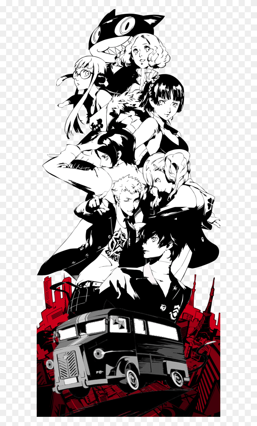 600x1333 Just A Little Something I Did This Afternoon Using Persona 5 Joker Transparent, Comics, Book, Manga HD PNG Download