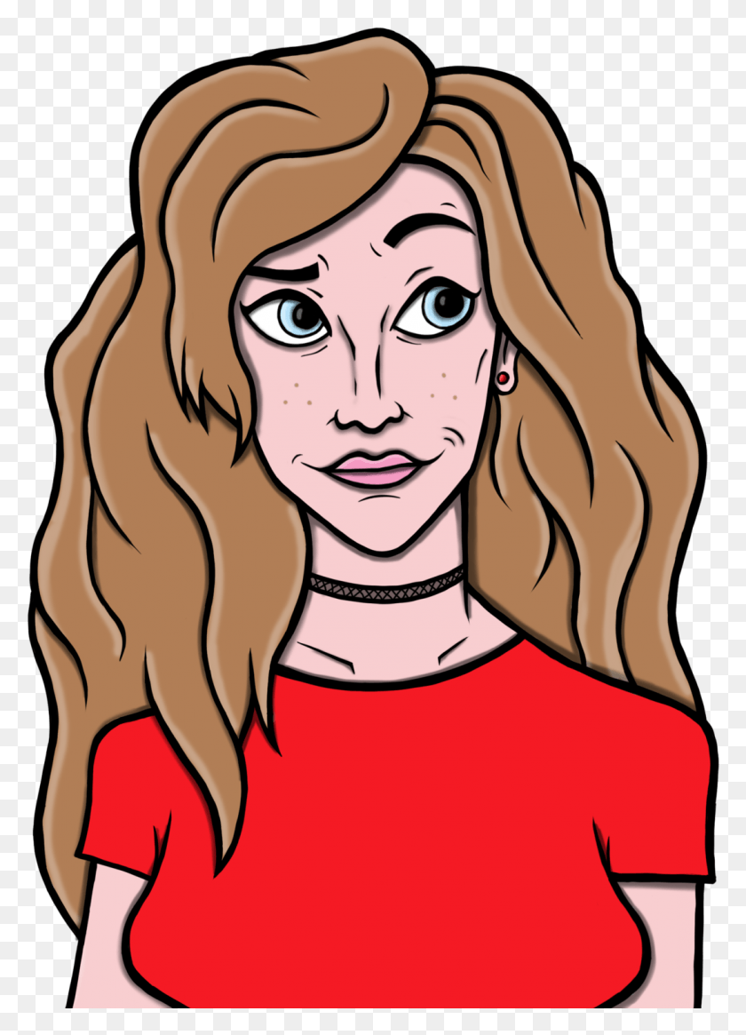 1091x1546 Just A Self Portrait I Did With Heavy Reference Copying Cartoon, Person, Human, Face HD PNG Download