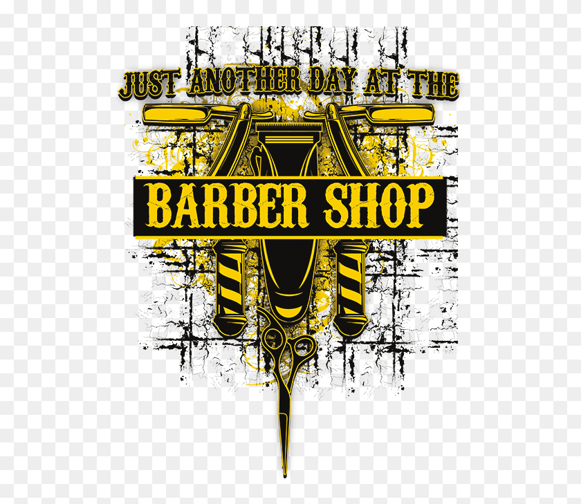 507x669 Just Another Day Barber Shop Poster, Advertisement, Flyer, Paper HD PNG Download