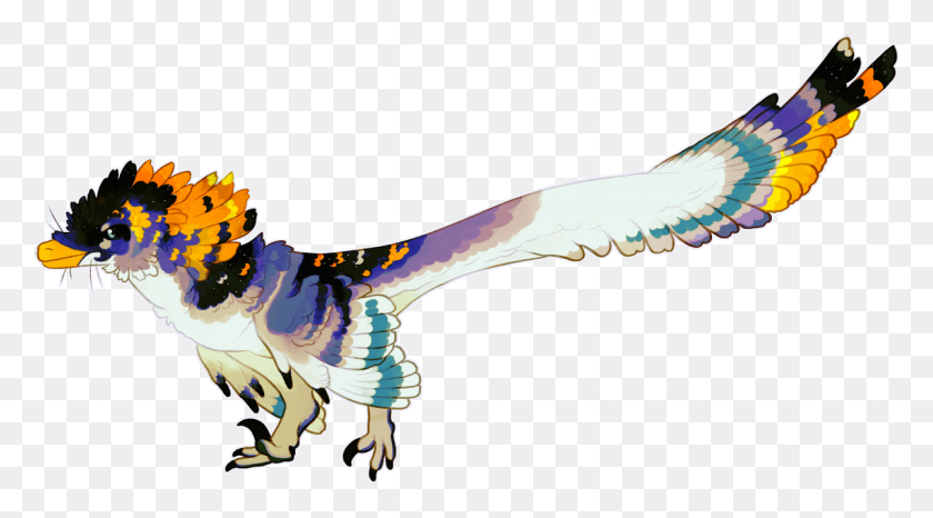 1200x626 Just Another Wacky Colored Dino Draw Clipart Phasianidae, Bird, Animal, Flying HD PNG Download