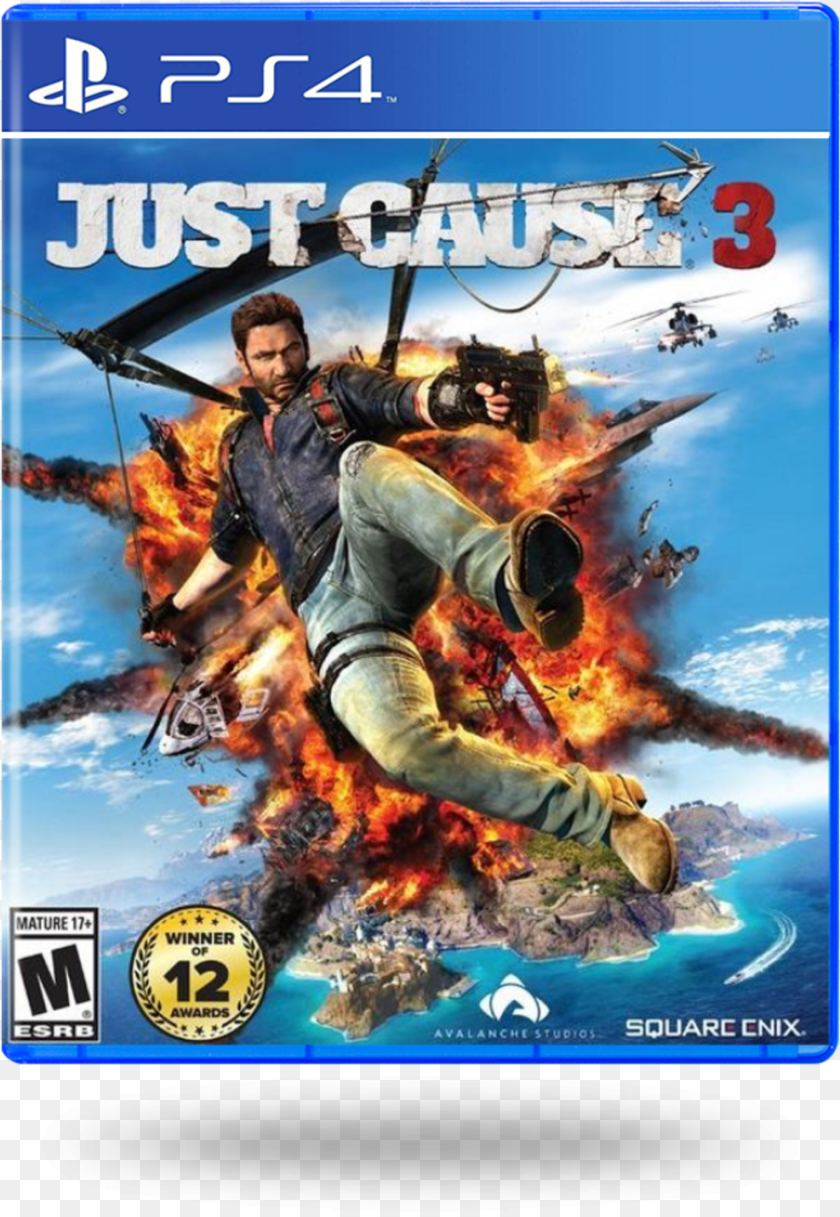Just Cause 3 Ps4 Cover, Publication, Book, Adult, Person Clipart PNG
